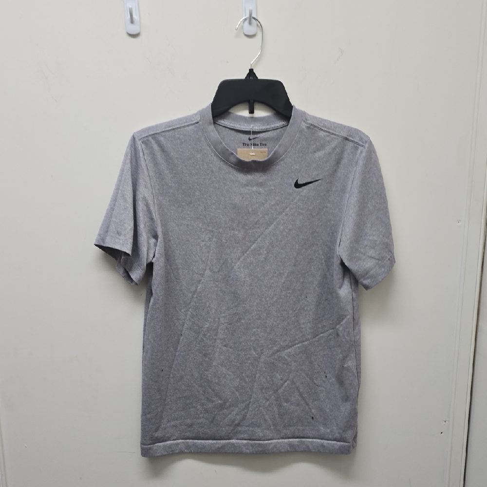 Nike Men's Heather Gray Short Sleeve Tee - Size S